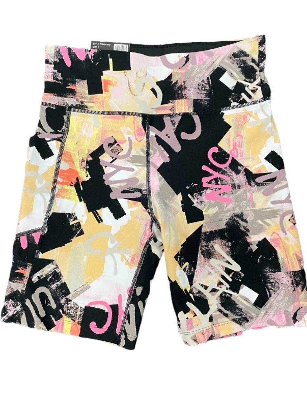 Calvin Klein Women's CK Logo Moisture Wicking High Rise Bike Short SIZE XS NWT